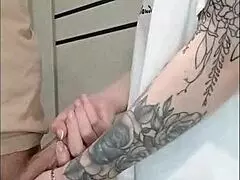 Stepmoms friend jerked off my dick at a house party and I couldn’t resist