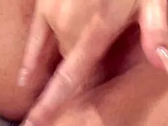 chatting with sophie dee as she rides her metallic dildo, big pussy and clit exposed