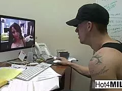 big titted brunette sucking and fucking till cum