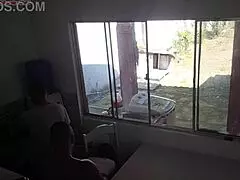 Cuckold Washes Dishes While Wife Bangs Big Black Cock