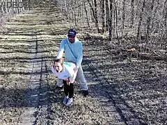 Fucked outside while a DRONE WATCHED us