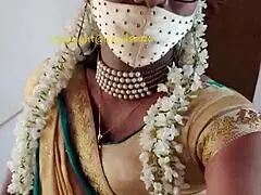 wow, lara dsouza rocks that saree as a stunning crossdresser! 😍