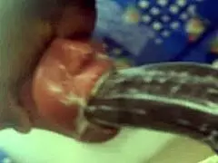 huge thick black dick guy creams throat toy in a sneak peak