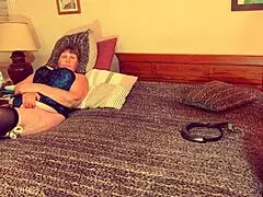 In the hospital, Granny Nurse Chapel Borg acts as a slut sucking cock deeply.