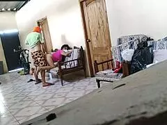 Stepmother rests on sofa until stepson arrives to fuck her like a whore.