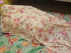 couple caught fucking under the sheets, but only in the ass