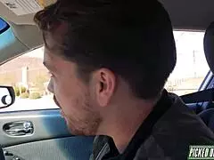 Picked up blonde Dee Williams fucks her biggest fan hard.