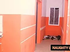 After the Halloween party, the naughty MILF babe rides the big dick pornstar hard.