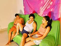 uttaran20 lovers are fucking the older brother's best friend in a wild ffm threesome