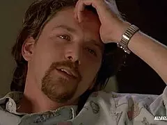 janet gunn stars in night of the running man, a thrilling adventure with topless scenes and big tits.