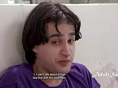 step mom catches step son wanking hard - annie king! 😱