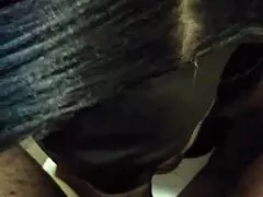 masked lalola klitz is a dick sucking pro, licking monster cock with big black skills