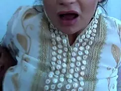 hey, sharing my arab wife with a huge bbc, unreal! 😲