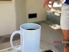 Cum filled coffee with Christian cougar Ophelia Kaan. Axel Haze drills her petite 18+ anal hard.