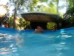 WHOA! Melissa the Mermaid Stuns by Poolside with Sexy Ink!