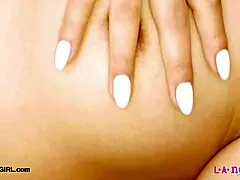 captivating brunette model shows her sexy body