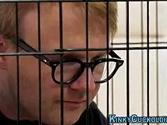 Milf Rides BBC, Humiliates Caged Loser Cuckold