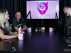 jujube delícia asks, 'ready for bora cast with bruna carlos? part 2 on sheer red'