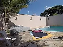 Delivery Guy Applies Sunscreen?