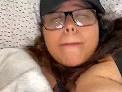 Stepmother came into the room and put her pussy out