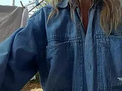 Nippleringlover Kinky Mom Teases Outdoors