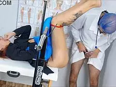 madrasta leva enteada ao ginecologista pervertido, blindfolded and kinky