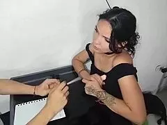 My stepsister asks for help with homework and I end up fucking her hard.