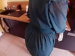 I Pulled Aside My Big Panties For A Kitchen Fuck.