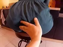 I Pulled Aside My Big Panties For A Kitchen Fuck.