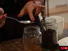 milf grips bbc tight until it’s fully drained dry