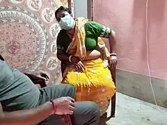 step-mother asks step-son for a sensual freehand massage leading to big black cock