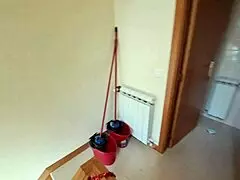 latina maid with creamy pussy in jeans and flip flops is seduced with a massage?