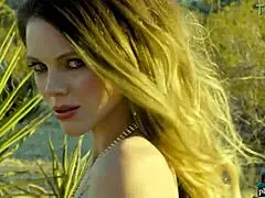 Big Natural Tits Milf Strips in Desert 😍