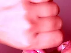 young stepmom offers close-up help to her stepson