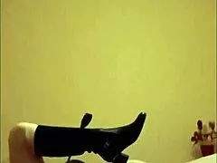 french mistress k dominates slave in stockings and heels