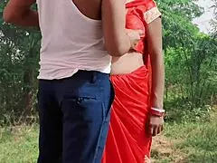 Bhabhi is getting fucked hard core by devar in outdoor morning moments with costumes and party vibes.