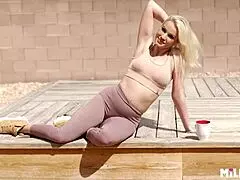 horny euro hottie has quickie blowjob and bent over sex with husband