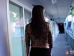 hey, check out this slim busty milf sucking and riding rome major's huge cock