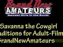 Savanna sucks and rides big cock, swallows 😋