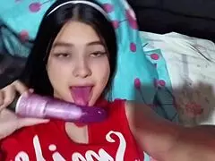 Colombian Babe In Costume Makes Him Cum Inside