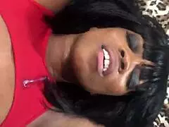 Fresh Ebony Milf Experiences Italian Machine's Powerful Pussy Pounding and Cumshot Climax