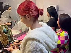 o bar com calcinhas penduradas no teto, big tits milf gets anal creampie from monster cock