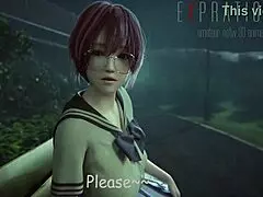 Admiring her stunning breasts in the intimate scene.