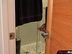 Booty Milf Catches Stepson Bent Over And Intensely Fills Her Tight Pussy