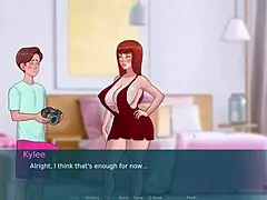 sexnote part 6 parody game with classmate and mother in law