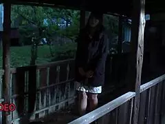 Naughty Milf Ryoko Murakami Gives Blowjob Outdoors For Cumshot Finale