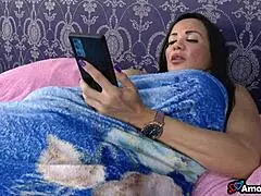 Madrasta Caught Masturbating, Jealous of Stepson's New Girlfriend in Wild Anal Action