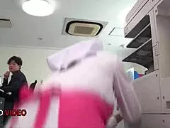 Asian Office Lady Chihiro Akino Gives Blowjob Followed by Hardcore Creampie in Japanese Jav Scene at Work