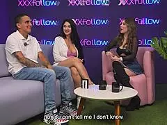 I am Estella Osorio, a Colombian MILF, riding a shy guy in XXXFollow Sessions.