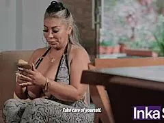 Wow! Milf Stepmom Fucks Nerdy Virgin Son Hard!